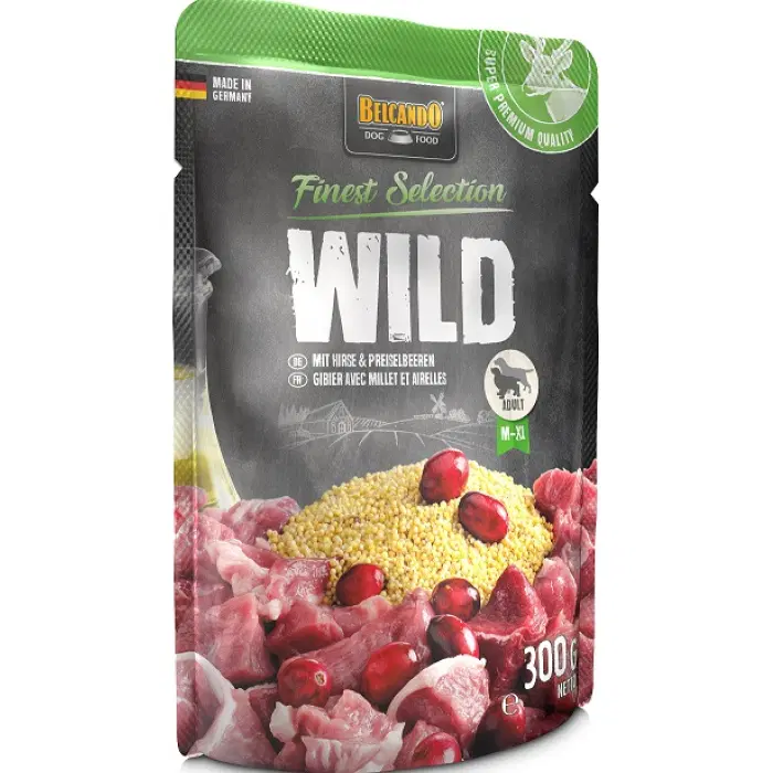 BELCANDO Pounch Vildt m. Hirse & Tyttebær