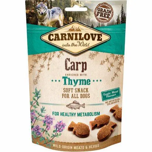 Carnilove Soft Snack Hundegodbidder Karpe & Timian - 200g