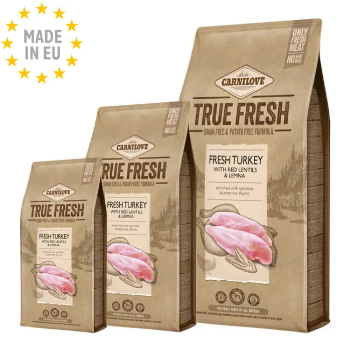 Carnilove True Fresh Kornfri GF Kalkun Adult Hunde Foder, EU
