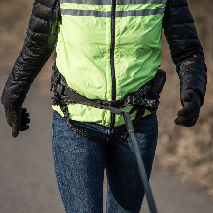 Dogman Emmi - Løbe- og taljebælte til Canicross - Sort - 75-118 cm