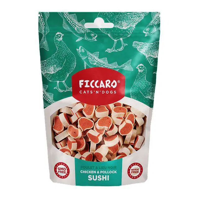 FICCARO Chicken & Pollock Sushi