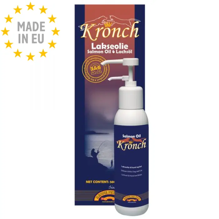 Kronch Lakseolie - Fodertilskud til Hund - 500 ml