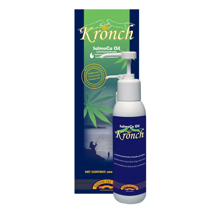 Kronch SalmoCa Oil - Fodertilskud til hunde og katte - 250ml Kronch SalmoCa Oil - Fodertilskud til hunde og katte - 250ml