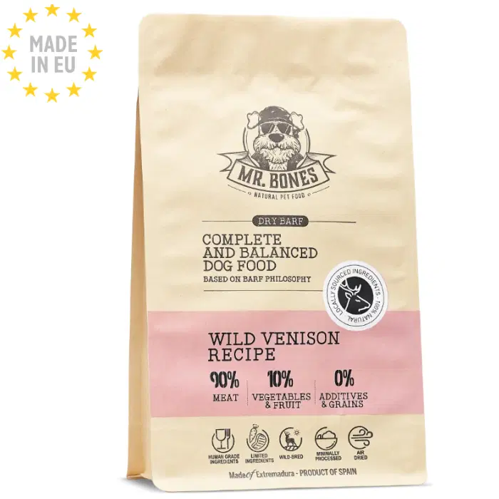Mr. Bones Dry BARF Wild Venison Recipe, 450g